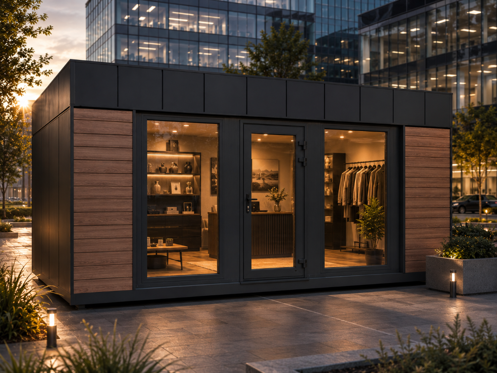 Dizajnový showroom modul 6x3